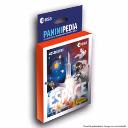 Panini PANINIPEDIA SPACE Blister 8 pochettes, 70 mm, 25 mm, 170 mm, Italie, Garçon/Fille