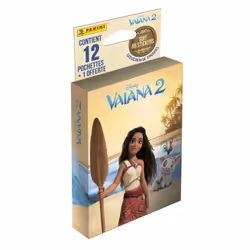 Panini VAIANA 2 Blister 12 pochettes + 1 offerte, 70 mm, 25 mm, 170 mm, Italie, Garçon/Fille