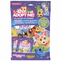 Panini ADOPT ME ON ROBLOX Album + 2 pochettes + 1 carte EL, 220 mm, 2 mm, 275 mm, Italie, Garçon/Fille