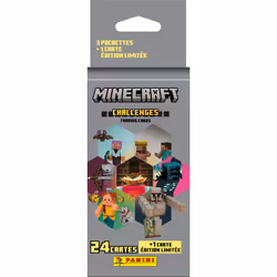 Panini MINECRAFT TC 4 Blister 3 pochettes + 1 carte édit limitée
