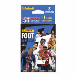 Panini FOOT 2024 2025 LIGUE 1 McDonald's Blister 8 pochettes + 1 sticker EL, 70 mm, 25 mm, 170 mm, Italie, Garçon/Fille