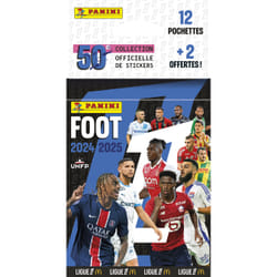 Panini FOOT 2024 2025 LIGUE 1 McDonald's Blister 12 pochettes + 2 offertes