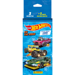 Panini HOT WHEELS TC Blister 3 pochettes + 1 carte édit limitée