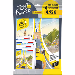 Panini TOUR DE FRANCE 2025 Album + 4 pochettes, 220 mm, 2 mm, 275 mm, Italie, Garçon/Fille