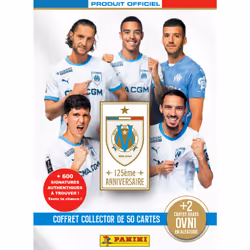 Panini OM COFFRET 125 ans avec signatures, 110 mm, 75 mm, 170 mm, Italie, Garçon/Fille