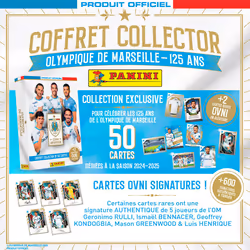 Panini OM COFFRET 125 ans avec signatures