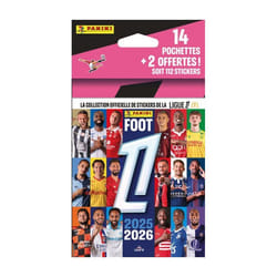 Carte à collectionner Panini Foot 2025-2026 Ligue 1 McDonalds Blister 14 pochettes + 2 offertes