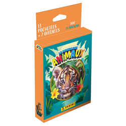 PANINI Monde des Animaux - Blister de 13 pochettes de cartes à collectionner + 2 offertes - Jeu de Cartes pour Enfants
