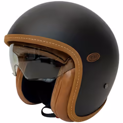 Premier Vintage Platinum U9 BM Casque jet, noir-gris, taille XS pour Hommes