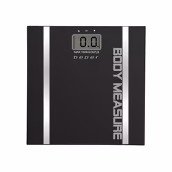 Beper 40.808A, Pèse-personne électronique, 180 kg, Noir, Rectangle, LCD, Batterie