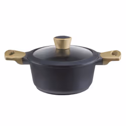 Beper PE.165, Rond, Noir, Aluminium, Bois, Vitrocéramique, Gaz, Halogène, Induction, Plaque étanche, 28 cm