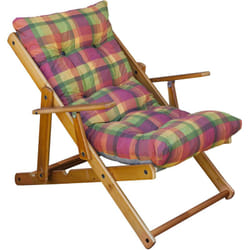 Fraschetti - fauteuil harmony structure en bois finition naturelle réglable 3 positions