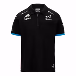 Polo enfant Adrem BWT Alpine F1 Team 2024 - Noir bleu rose