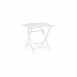 Cette table de jardin pliante en alu blanc BAIO est un choix idéal pour profiter d'un repas en plein air tout en appréciant l ...