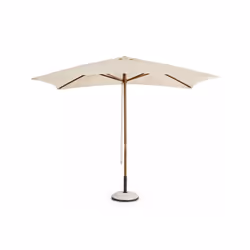 Parasol Syros 2 x 3 coloris naturel Structure en bois. Poteau Ø48MM divisé en deux morceaux 6 LAMES 13x23MM, Connexions en ac ...