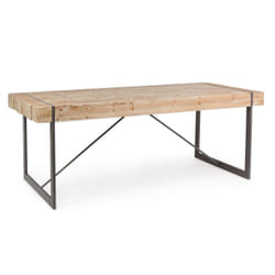 Bizzotto Garrett Forme rectangulaire Table fixe 2 pieds