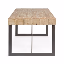 Bizzotto Garrett Forme rectangulaire Table fixe 2 pieds
