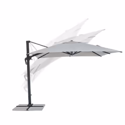Bizzotto Ines Charc Parasol d'aire de jeux cantilever Carré Gris clair - Vue supplémentaire 10