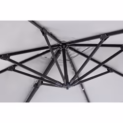 Bizzotto Ines Charc Parasol d'aire de jeux cantilever Carré Gris clair - Vue supplémentaire 4