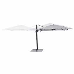 Bizzotto Ines Charc Parasol d'aire de jeux cantilever Carré Gris clair - Vue supplémentaire 9