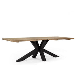 Bizzotto - Table de jardin 10 personnes Ramsey 240 x 77 cm - Noir