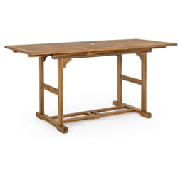Bizzotto - Table de jardin extensible 120/160 cm en acacia huilé - ines