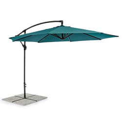 Bizzotto TEXAS Parasol d'aire de jeux commerciale Rond Couleur aqua