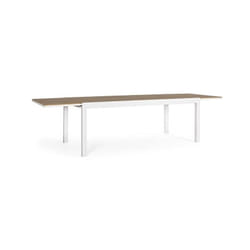 Table d'extérieur 200-300x95x74h Blanc