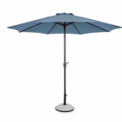 Bizzotto KALIFE, Parasol d'aire de jeux commerciale, Rond, Bleu, Polyester, Fibre de verre, Aluminium