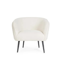 bizzotto Fauteuil Avril - Blanc bouclé
