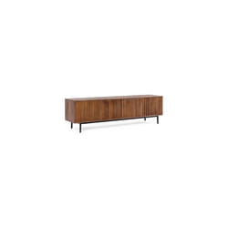 Bizzotto - Meuble tv 4 portes 170x40x50 cm en manguier marron - tadit