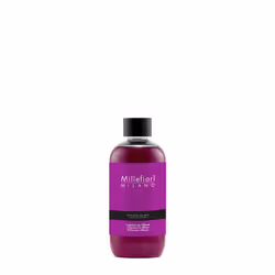 Millefiori Volcanic Purple, Bouteille, Liquide, Bergamote, Bois de cachemire, Patchouli, Poire, Pivoine, Framboise, Rose, Mus ...