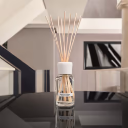 Millefiori White Paper Flowers diffuseur aromatique Flacon de parfum Transparent, Blanc