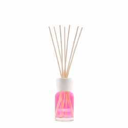 Millefiori Lychee Rose diffuseur aromatique Flacon de parfum Verre, Bois Rose, Blanc, Bois