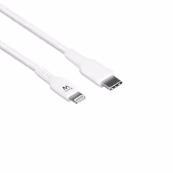 Ewent EW9916, 2 m, Lightning, USB C, Mâle, Mâle, Blanc