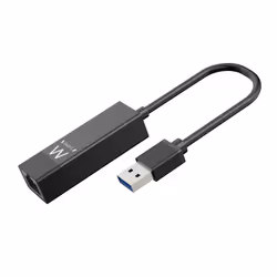 Ewent EW1017, Avec fil, USB, Ethernet, 1000 Mbit/s, Noir
