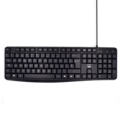 Ewent EW3001 clavier USB QWERTY Espagnole Noir
