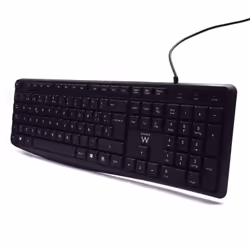 Ewent EW3001 clavier USB QWERTY Espagnole Noir