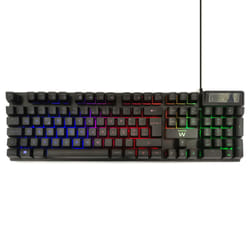 Ewent PL3319 clavier USB QWERTY Portuguais Noir