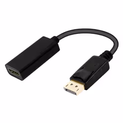 Ewent EC1456, 0,15 m, DisplayPort, HDMI Type A (Standard), Mâle, Femelle, Droit