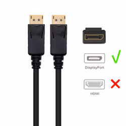 Ewent EC1411 câble DisplayPort 2 m Noir