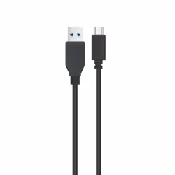 Ewent EC1055, 1 m, USB A, USB C, USB 3.2 Gen 1 (3.1 Gen 1), 5000 Mbit/s, Noir