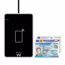 Ewent EW1053 lecteur de carte magnétique Noir USB