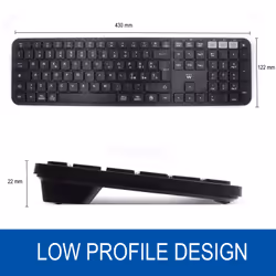 Ewent EW3277 clavier Universel RF sans fil QWERTY Espagnole Noir