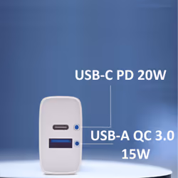 Ewent EW1321 chargeur d'appareils mobiles Universel Blanc Secteur Charge rapide Intérieure