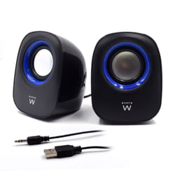 Ewent EW3501 haut-parleur 2-voies Noir Avec fil 5 W