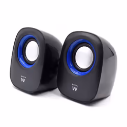 Ewent EW3501 haut-parleur 2-voies Noir Avec fil 5 W