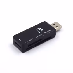 Ewent EW1049, MMC, MS Duo, MS Micro (M2), MS PRO, Clé USB (MS), MicroSD (TransFlash), RS-MMC, SD, Noir, 480 Mbit/s, USB 2.0,  ...