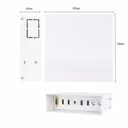 Ewent EW1555 boitier de prise de courant Non Blanc
