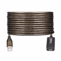 Ewent EW1023, 20 m, USB A, USB A, USB 2.0, 480 Mbit/s, Noir